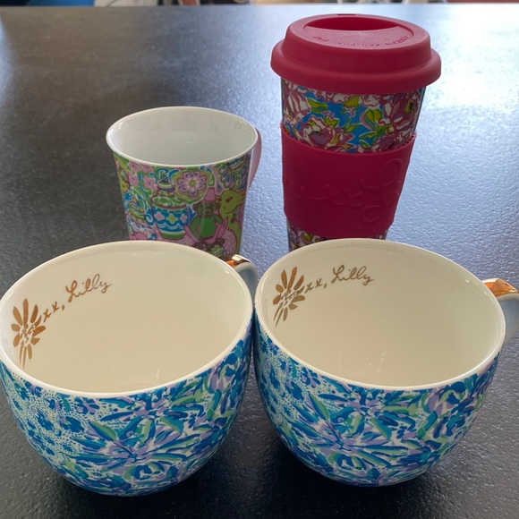 Lilly Pulitzer Other - 4 Lilly Pulitzer Coffee Mugs